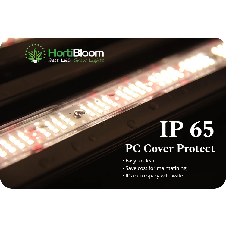 Newest Arrival HortiBloom High Par Mega Eec 500w veg spectrum Brightness garden led grow light bar 500w