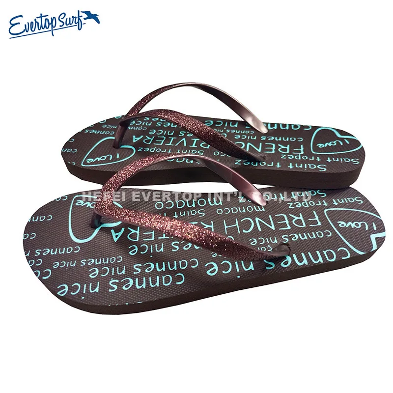 Chinese manufacturer supplier fancy slippers ladies pattern unisex beach flip-flops slippers