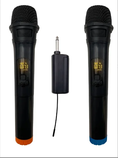 V-band fixed frequency handheld microphone wireless microphone receiver home outdoor audio live singing