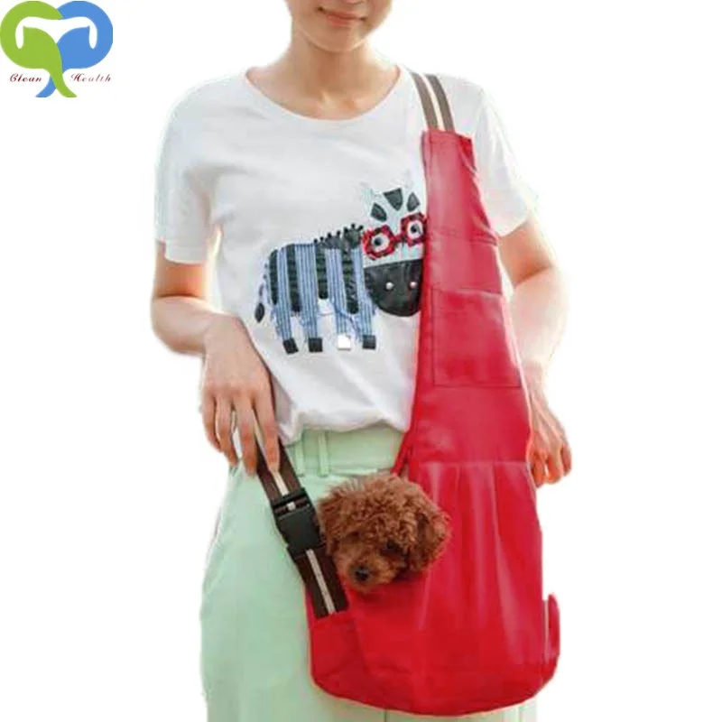 Breathable Oxford Cloth Travel Safe Sling Bag Carrier for Dogs Cats Pet Dog Sling Carrier