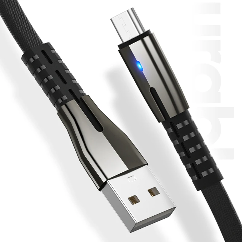 
Hot Selling Braided Wire Flat USB Data Battery Cable usb 2.0 fabric braided mobile phone cables 