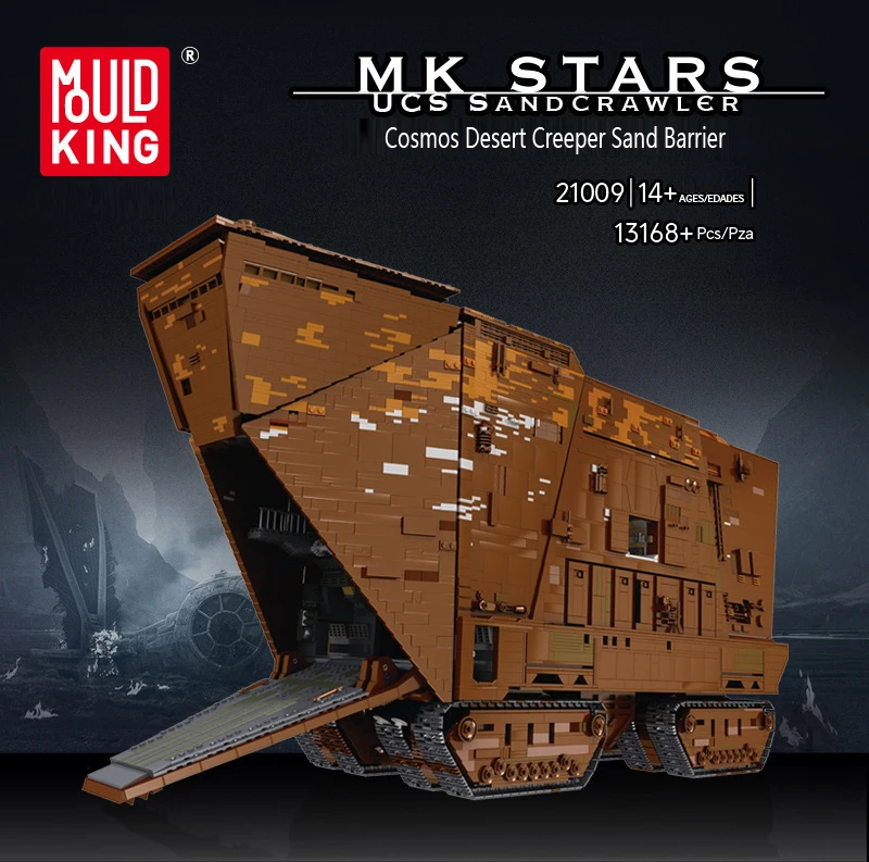 MOULD KING 21009 Star Toys Wars RC Electric Version Of The Desert Crawler Building Block Toys Sets 13168/PCS For Kids Bricks Toy