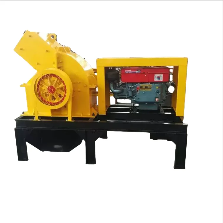 Factory Hot Sale Mobile Hammer Crusher Gold Ore Hammer Crusher Diesel Or Motor Gangue Limestone Gold Ore Construction Waste