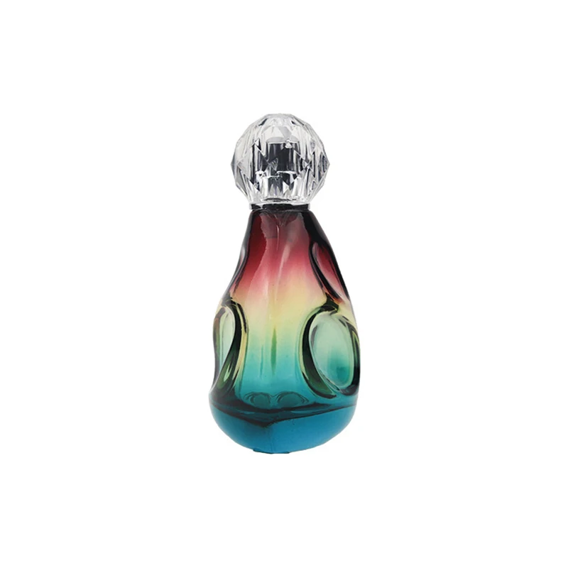 100ml cylinder shape painted color perfume glass spray bottle in stock