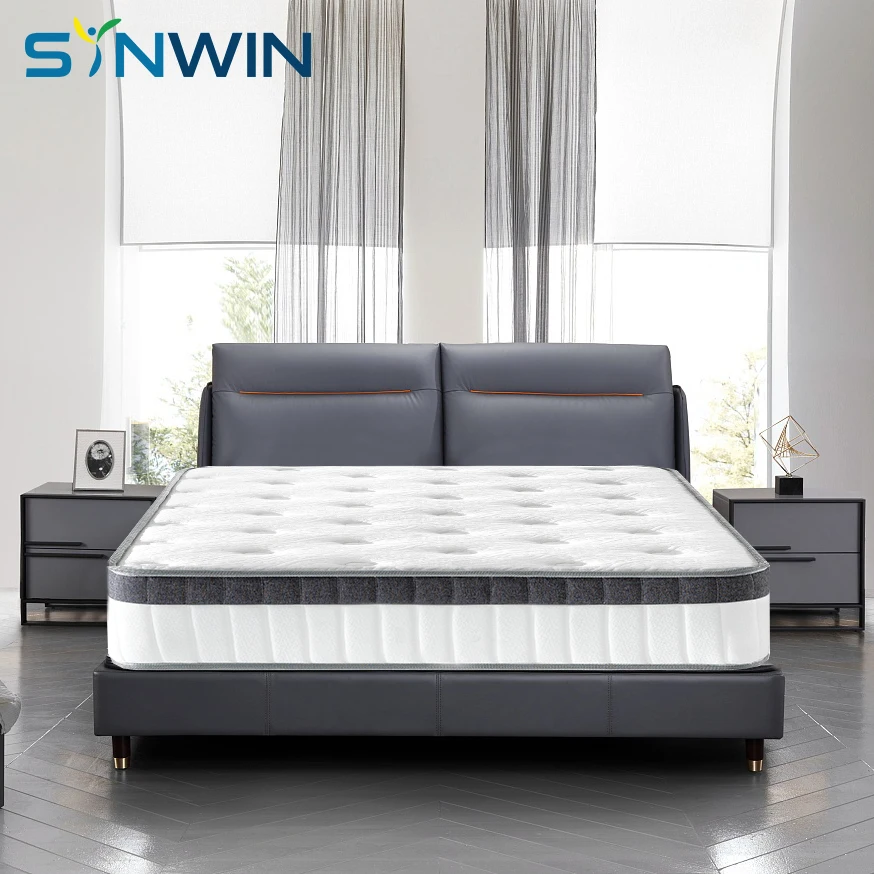 Sweet dream natural latex memory foam pocket king size spring bed mattress