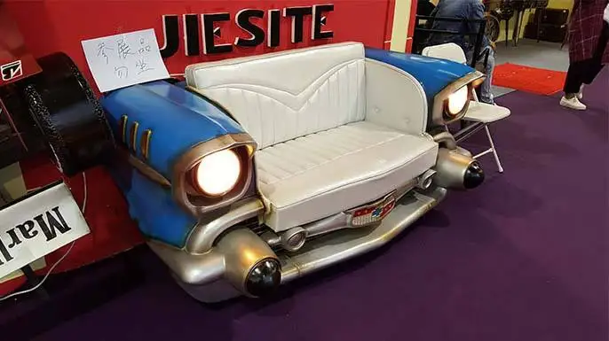 2024 Newest customize car head punk bar decoration Europe Retro Old Car Model diy home decor car Living Room Couch