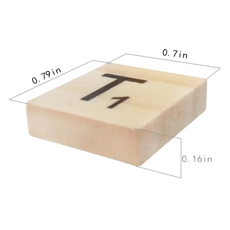 
Stylish creative sturdy nice workmanship word crosses wood letter cube 