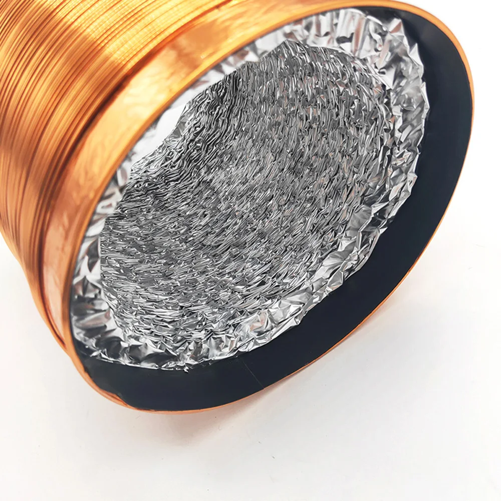 Алюминиевая фольга гибкий воздуховод для вентиляции воздуха выхлопной шланг сушилка вентиляционный огнестойкий