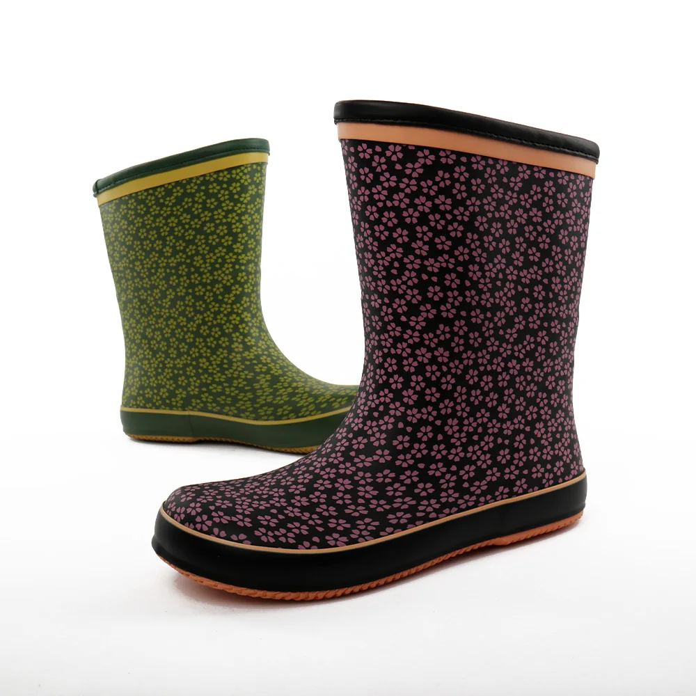 LAPPS LOW MOQ Waterproof Rain Shoes Outdoor Garden EVA casual wellies boots Print rain gum boot