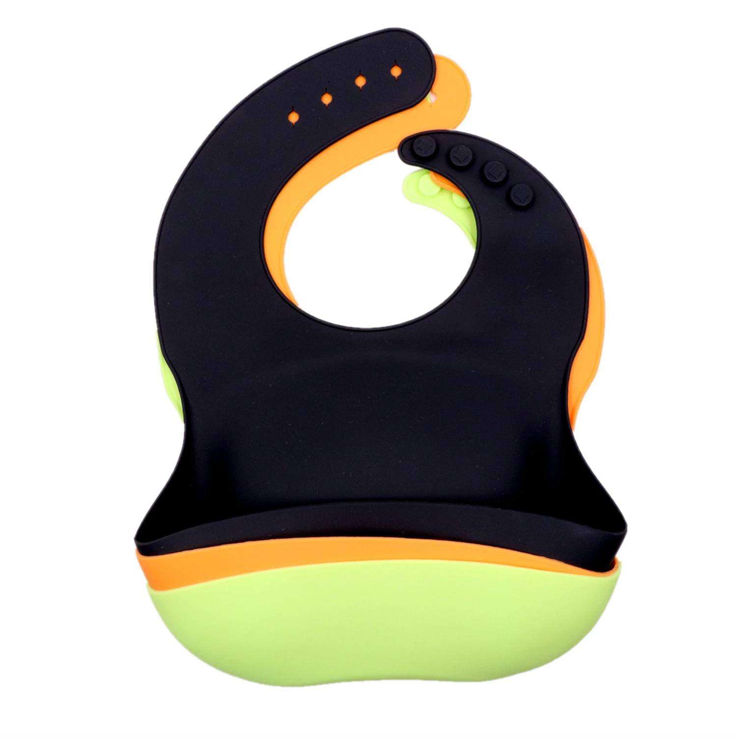 non-toxic Maternal and child supplies Silicon Waterproof Baby bandana drool bibs