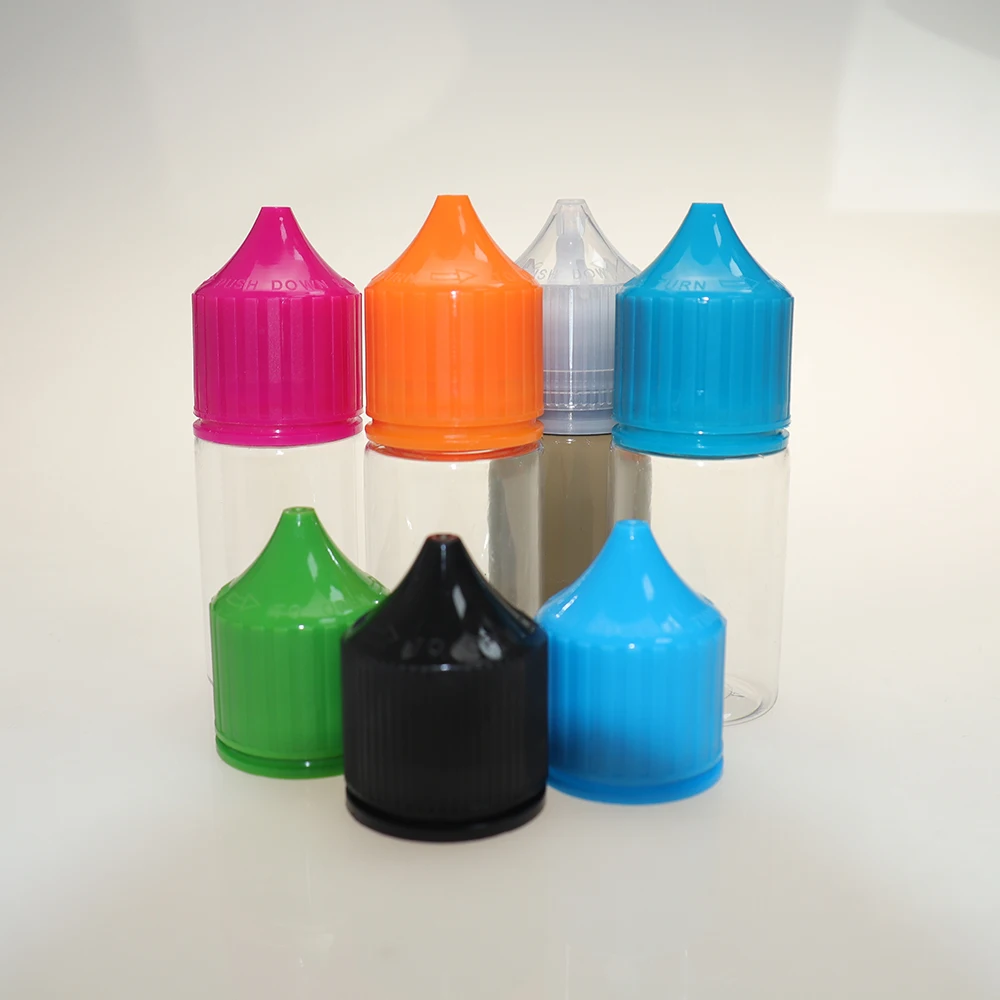 10 ML V3 black plastic PCR bottle with a slim mouth cap and tip