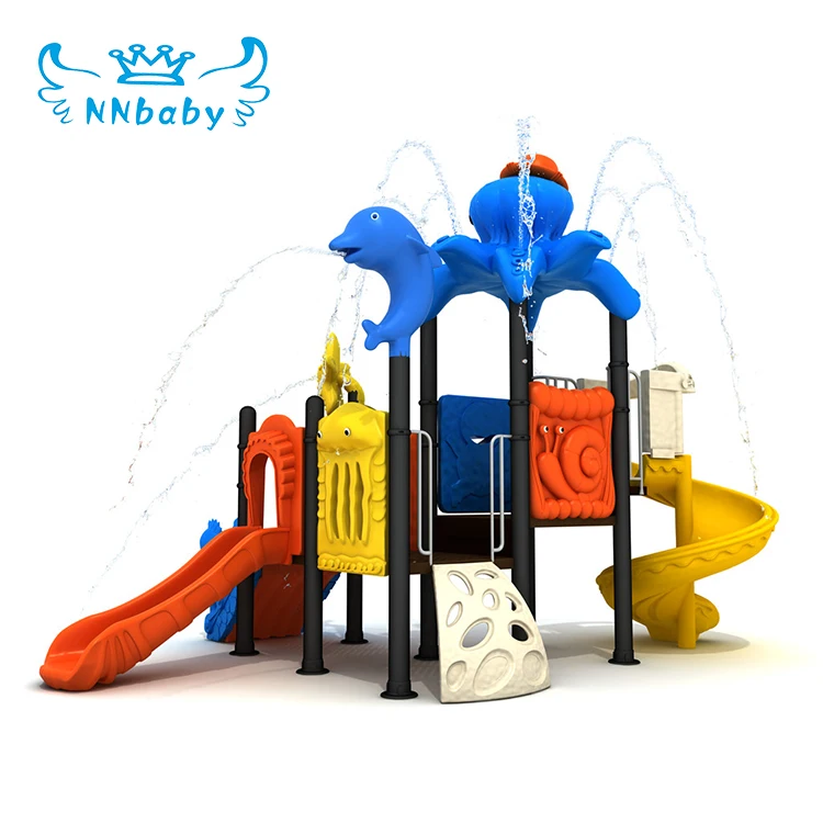 NNbaby high quality child sand play area equipment with plastic slide kids water park playground water slides prices commercial
