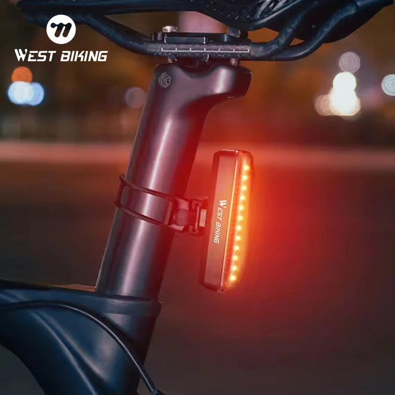WEST BIKING LED Cycling Light USB Charging High Brightness Night Cycling Light Riding Rear Light Waterproof Cycling Taillight