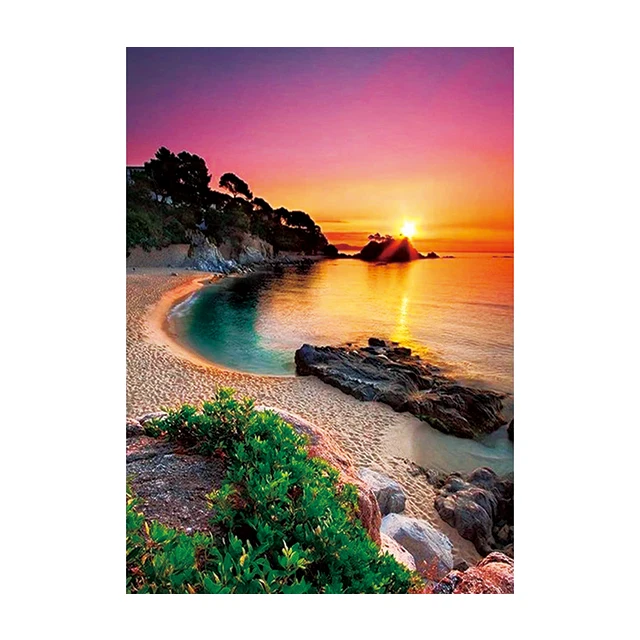 Annual Hot Sale Diamond Painting Starfish Complete Diamond Diy Diamond Embroidery Full Sea View Decorative Landscape