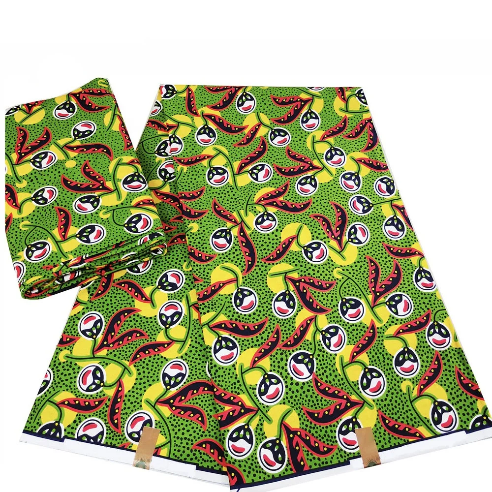 ACI Wholesale Cheap Indonesia Batik Fabric Best Quality Wax Printed Cloth Soft Real Cotton Wax 6 Yards/Piece For Women Dress