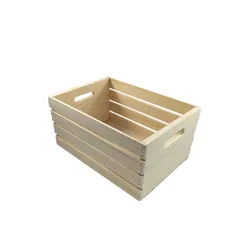 Factory Direct Supply Rustic Farmhouse Style Wooden Crate Boxes Decorative Wooden Crates