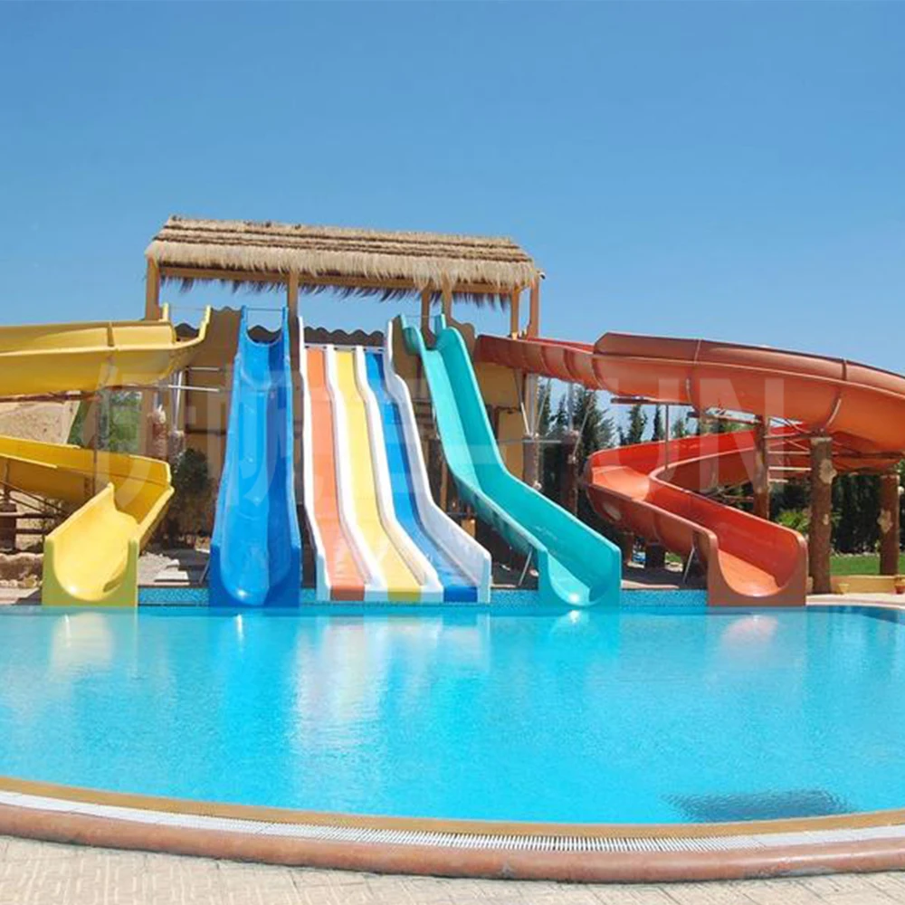 Commercial Fiberglass Water Slide for Swimming Pool