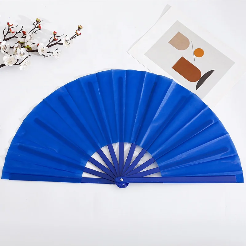 Stock 33CM 13inch Folding Fan Vintage Plastic Folding Hand Fan Craft Folding Fan for Halloween Party Wedding Dancing