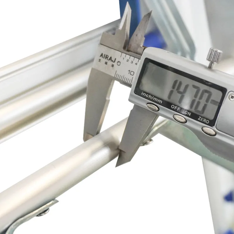Two -Nine Steps Square Tube Folding Aluminium Ladder Folding Household Ladder Ladder D Type