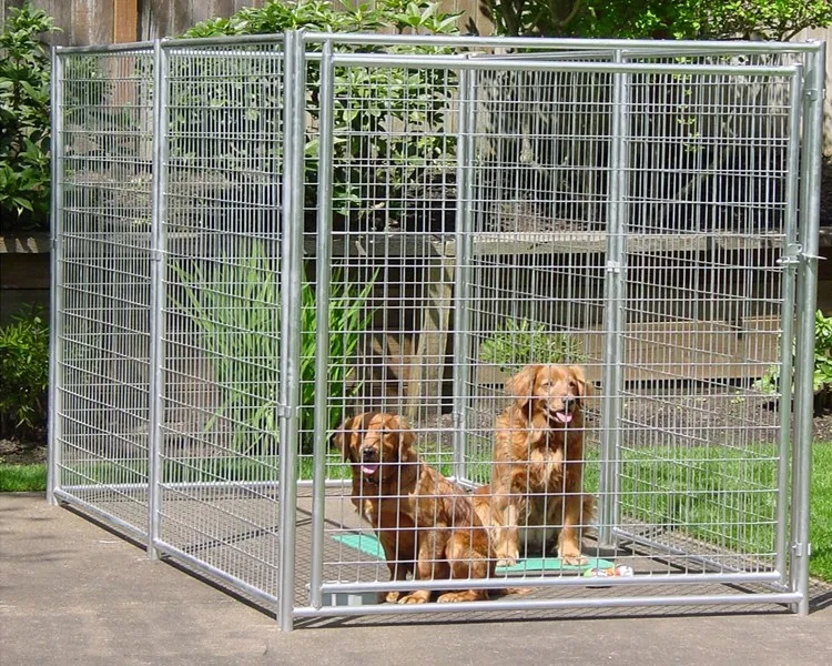 Outdoor Metal Modular Dog Kennel Pet Cage Dog House Enclosure