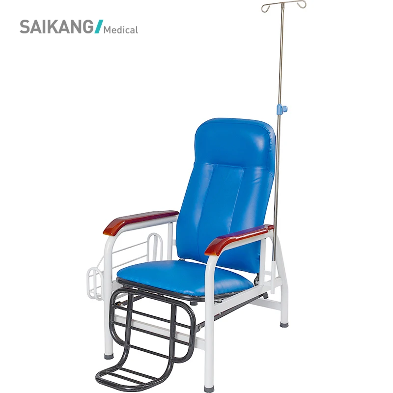 SKE005 SAIKANG Stainless Steel Hospital Clinic Patient Reclining Infusion Chair Manufacturers