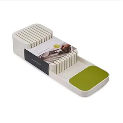 Plastic Drawer Store Knife Organizer Block Holder for Kitchen Knives Storage Organizer Tray, Free Standing Design