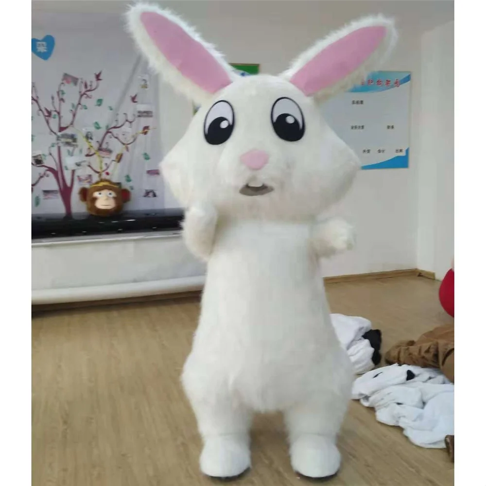 
Lovely costumes Adult Christmas Carnaval Halloween Fancy inflatable mascot rabbit costume 
