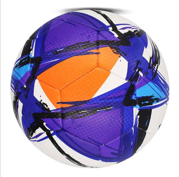 Official Size Can Be Customized Wholeswith LOGO Printing Football Training Pvc Leather Composite Heat Bonded