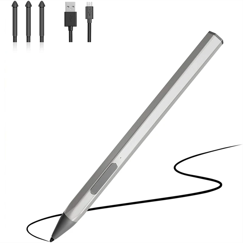 Pencil 4096 Pressure Sensitivity Palm Rejection Active Styluses for Surface Pro X 7 6 5 4 3 Go/Laptop/Book/Studio