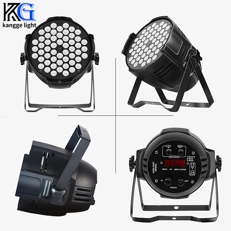 54PCS*3W Led Par Light Led DJ Par Can Wedding Lighting 3 in 1 RGB Par Light Effect for Party Night Club