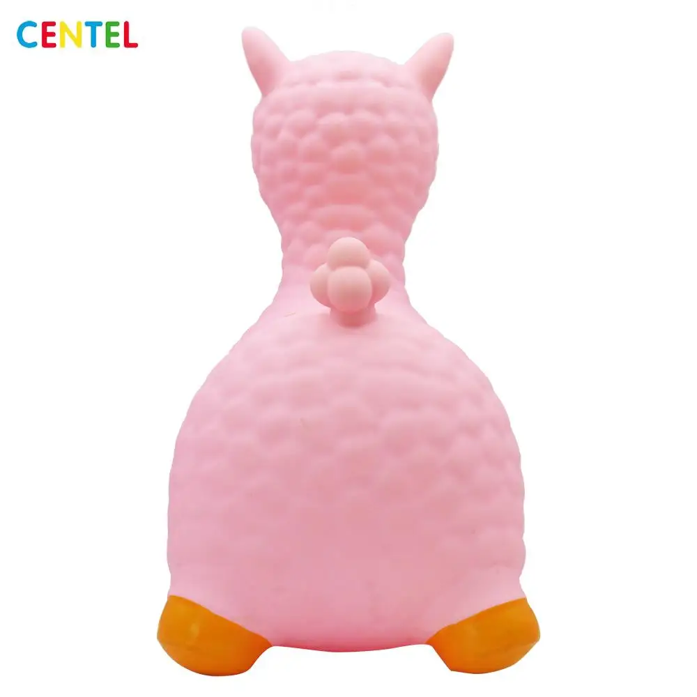 
New Arrival PVC Inflatable Lama Toy Ride Animal Toy Cute Jumping Toy 