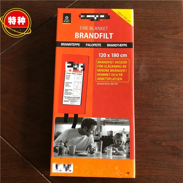 Fire Blanket for Emergency Survival, Fiberglass Fire Emergency Blanket Fire Shelter Safety Cover for Kitchen, Car, Camp