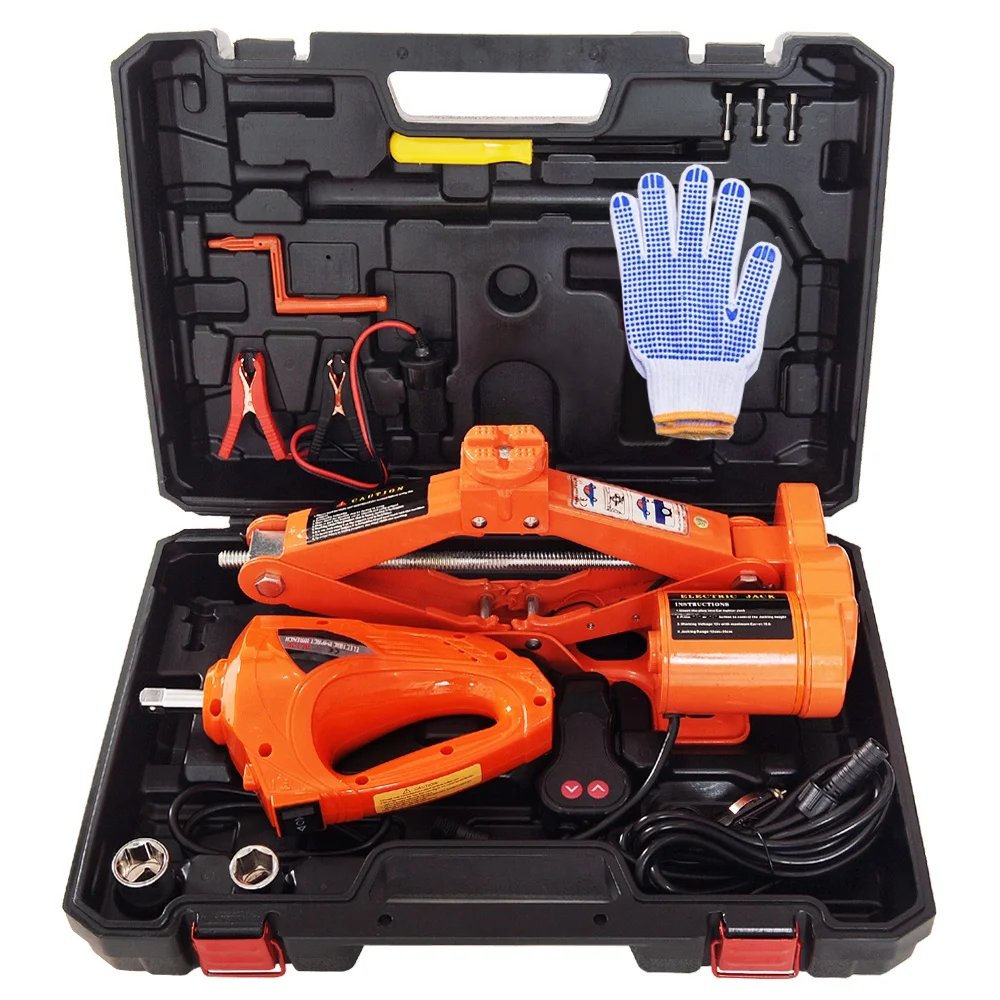 High quality trolley 2t best corded impact jack and electric wrench set