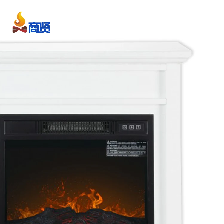 Decorative Wood LED Adjustable electric insert fireplace with mantel