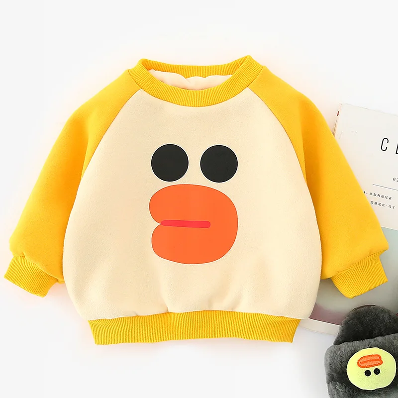 Мультяшные детские топы для малышей, вязаный пуловер для малышей, свитшот с длинным рукавом, одежда для новорожденных