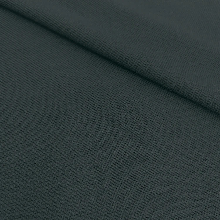 Certificate 65% RPET Recycled Poly Polyester 35% Organic Cotton Pique Knitted Mesh Fabric for Polo Shirt