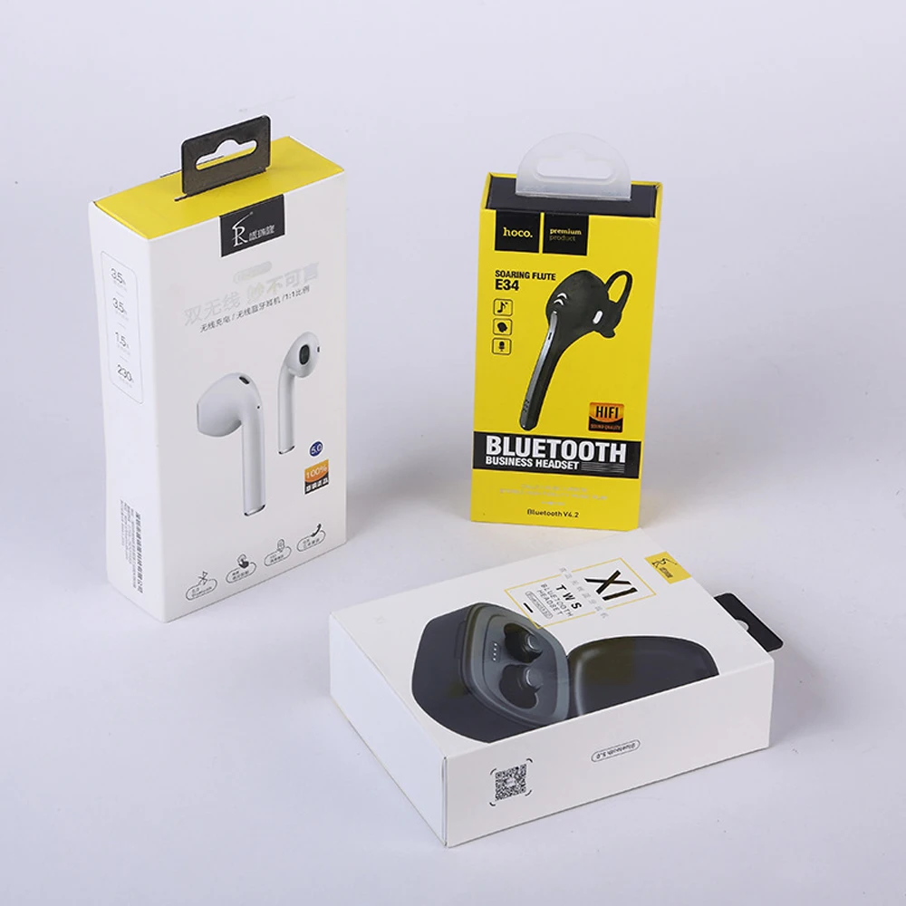 Custom Printing Cardboard Wireless Earphone Camera Sliding Drawer Paper box Packaging Box for Electronic Products