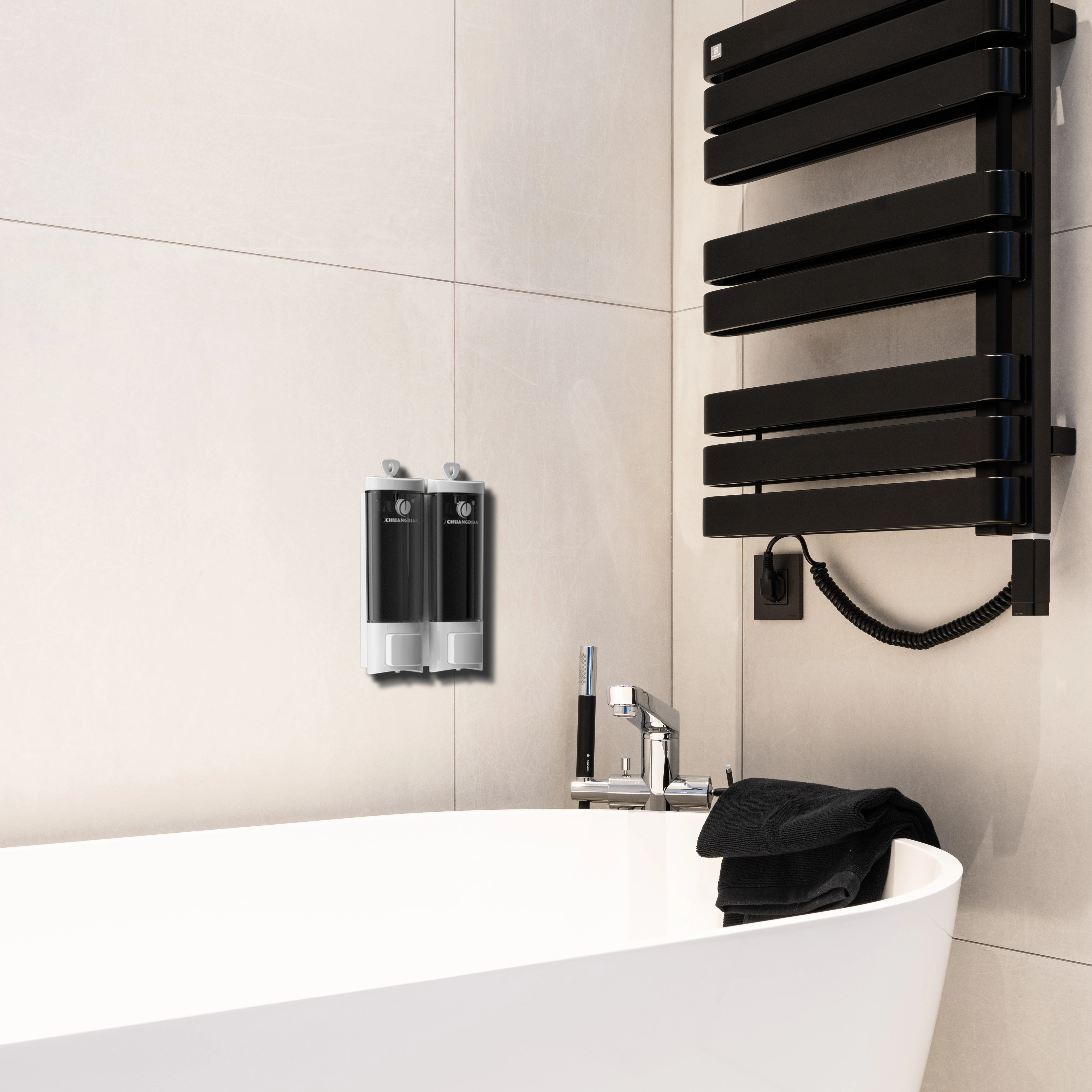 CD PANG hotel soap dispenser 200ml*2 wall mounted soap dispenser durable soap dispenser plastic