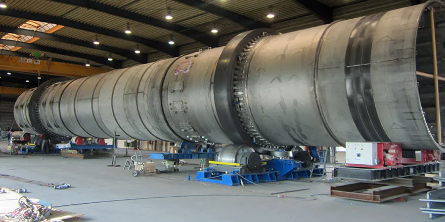 horizontal rotary lime kiln for active lime production