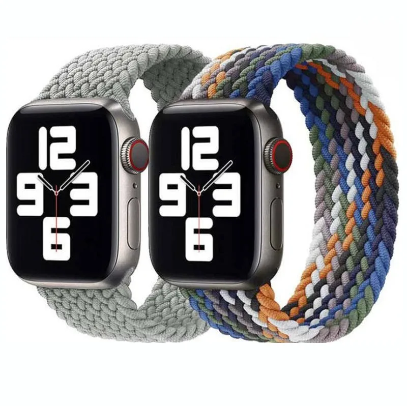 Braided Solo Loop For Apple watch Band 44mm 45mm 42mm 40mm 38mm 41mm Ultra 49mm bracelet correa iwatch series 7 8 3 5 SE 6 Strap