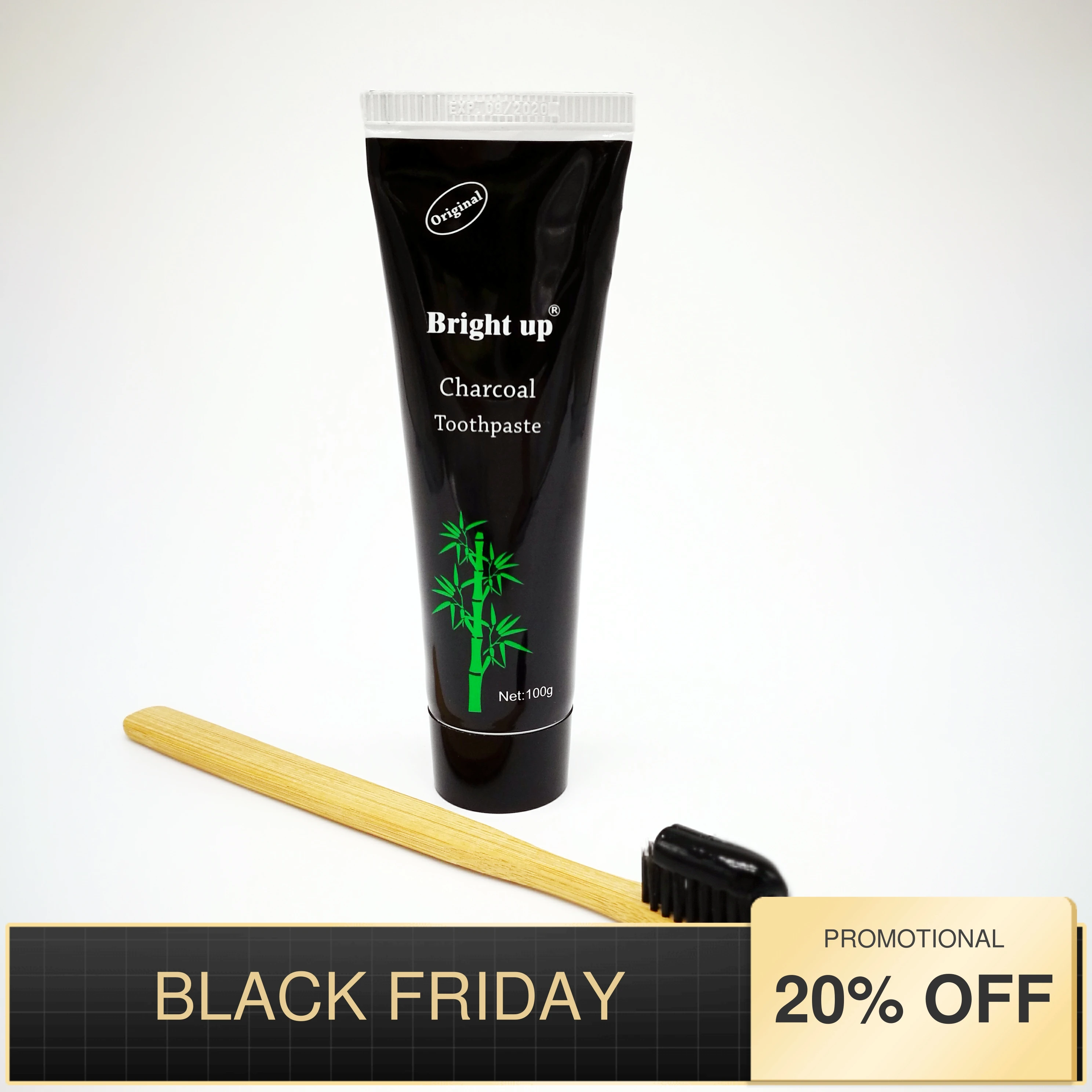 100g Natural Organic Toothpaste All Natural Bamboo Charcoal Toothpaste In Black Paste