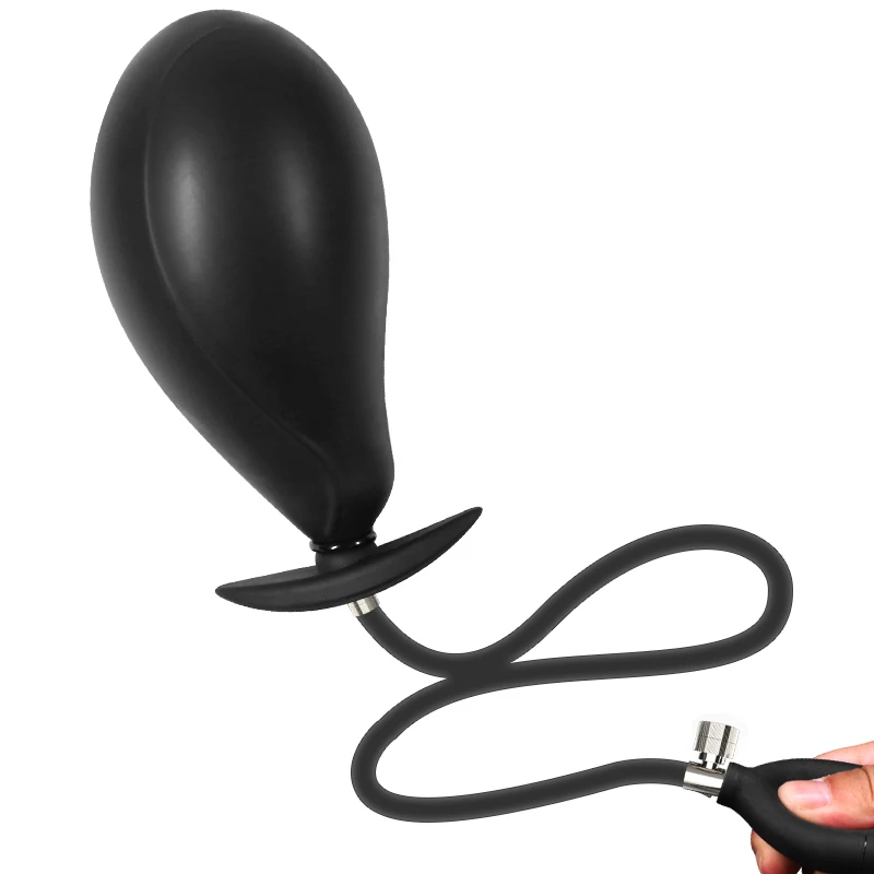 Moon hook medical waterproof silicone anal plug inflatable sex furniture women masturbate and flirt