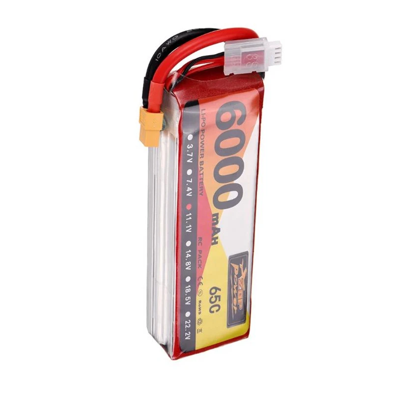 11.1v 22.2v 5000mah 6000mah 7000mah 65c 75c 100c 6s1p Lipo Battery Pack For Rc Fpv Li-ion Cells Prosumer Drones