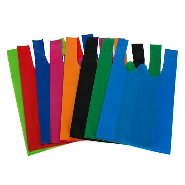 ICOM spunbond raw material lunch laminated vest fashion promotional fabric tote pp shopping non woven bag