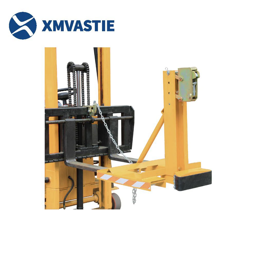 500kg Heavy duty forklift mounted Oil Drum clamp lifter grab 55 gallon for forklift