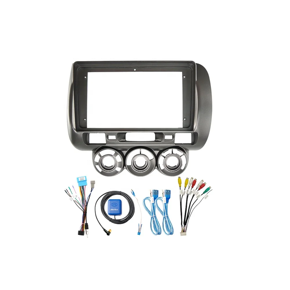 Meihua Car Navigation Wiring Harness for Honda Fit Jazz 2004-2007 RHD GPS Player with Plastic Frame