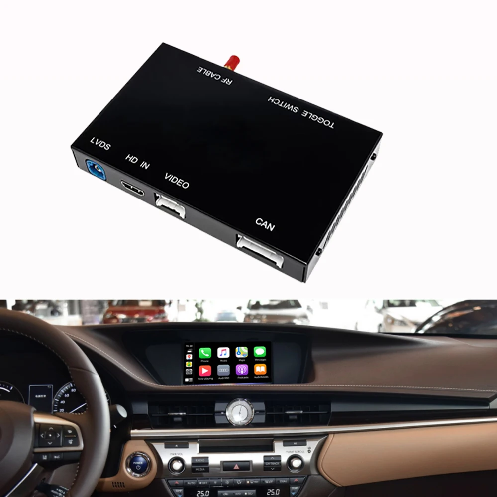 Original Screen Upgrade Wireless Carplay For Lexus ES 2014-2021 Android Auto  Mirror Link Multimedia Car Android Player