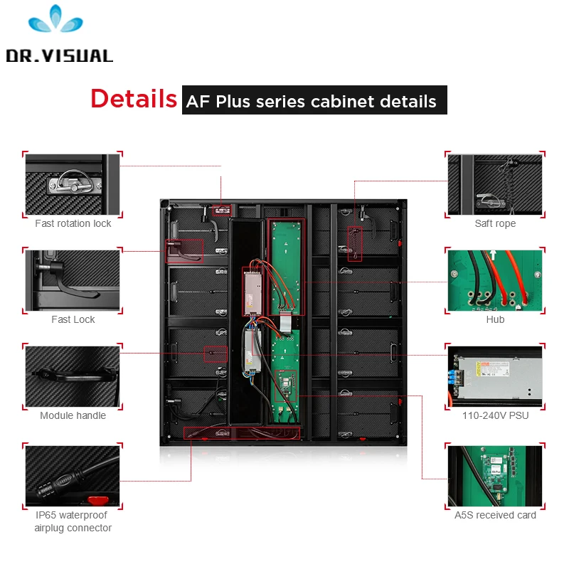 DR VISUAL LED High definition p6 outdoor led advertising screen commmon cathode energy save design P10 P8 P7.8 P6 led open signs