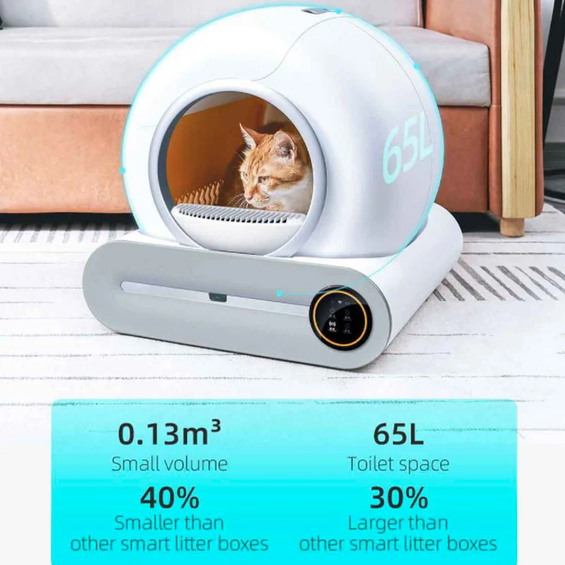 Smart Cat Litter Box Fabricators China Easy And Quick Cleaning Smart Cat Litter Box Elect