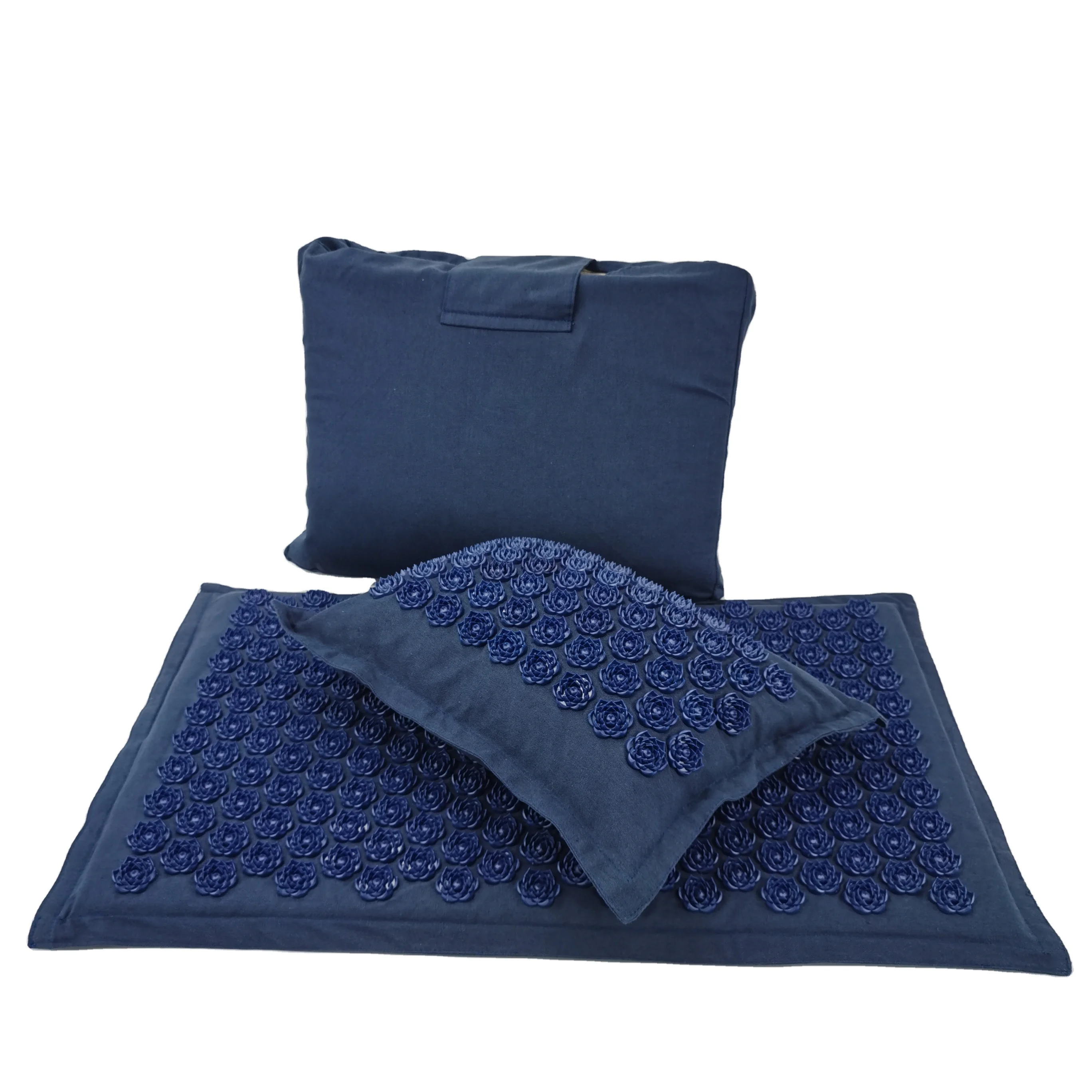 Portable Comfortable Relieve Stress Pain Acupuncture Body Massage Mat Acupressure Mat And Pillow Set